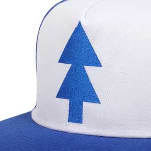 Casquette Snapback Unisexe Bleue et Blanche à Imprimé Arbre, Chapeau Décontracté d'Extérieur Respirant en Polyester et Coton, Broderie Personnalisée - Product Image 6