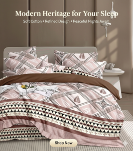 ชุดผ้าปูที่นอนไมโครไฟเบอร์ลายทางพิมพ์ลาย ขนาดคิงไซส์ 400 เส้นด้าย พร้อมผ้าปูที่นอนรัดมุมแบบมีกระเป๋าลึก ปลอกหมอน คุณภาพระดับโรงแรมและโรงพยาบาล - Product Image 2