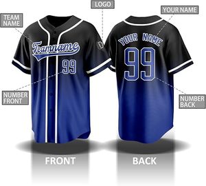 Maillot de baseball personnalisé pour équipes professionnelles, maillot de baseball sublimé respirant pour athlètes - Product Image 2