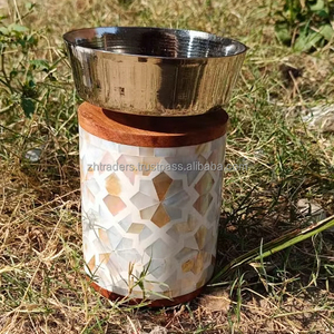 Quemador de Incienso de Nácar Hecho a Mano de Primera Calidad, Porta Incienso Árabe, Mabkhara, Decoración Festiva para Ramadán y Eid - Product Image 1