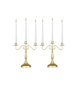 Classic Style Metal Candelabra For Royal Dining Room Decoration With Ornate Vintage Inspired Detailing - Product Image 1