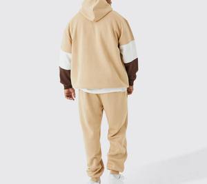 Conjunto Deportivo para Hombre, Modelo 2026, Manga Larga, con Capucha, Resistente al Viento, de Alta Calidad, Corte Regular, 2 en 1, Color Sólido, Uso Casual, 100% Algodón - Product Image 6
