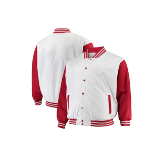 Top Trending 2026 Plus Size Varsity <b>Jacket</b> Wool Body <b>Leather</b> Sleeves Varsity <b>Jacket</b> for Men in Different Colors - Product Image 4