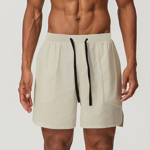 Pantalones Cortos Deportivos para Hombre de Spandex/Nylon, de Secado Rápido y Transpirables, Color Negro, para Gimnasio, Baloncesto y Running - Product Image 1