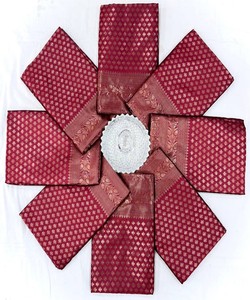 Sari de seda verde claro listo para enviar, vestido tradicional indio estilo Banarasi, sari drapeado con borde estampado para ceremonias. - Product Image 4