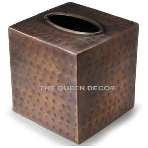 Latest Design Square Shape Gold Steel Metal <b>Tissue</b> <b>Paper</b> Box Tableware Hotel Use Restaurant Decoration - Product Image 4