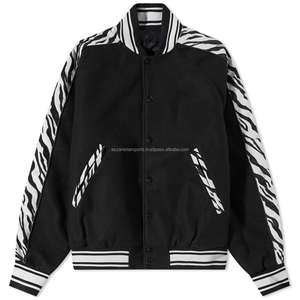 Chaqueta Universitaria de Lana de Alta Calidad con Cuello Alto y Estampado Digital, Atuendo Moderno, Precio Económico de Fábrica - Product Image 5