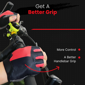 Half Finger Cycling Gloves With Padding For Long Distance Road Bike Comfortable Breathable <b>Mesh</b> Back Anti Slip Palm Gloves - Product Image 6