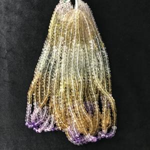 Cuentas de Piedra Rondelle Facetadas Sueltas Semipreciosas 100% Naturales Certificadas IGI, 7mm-7.5mm, Grado AA, Multifuego, Gemas Vivaaz Jaipur - Product Image 6