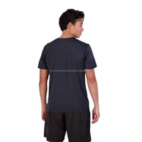 T-shirt pour hommes, haut de qualité, surdimensionné, uni, avec impression broderie, personnalisé, 100% coton