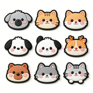 Eco Friendly Custom PVC Wild <b>Animal</b> Patch Soft Rubber Cartoon DIY Badge for Clothing Hats Bags Backpack Decorative Accessories - Product Image 1