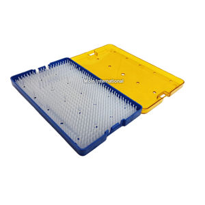 ถาดฆ่าเชื้อพลาสติกพร้อมแผ่นรองนิ้วซิลิโคนสำหรับเครื่องมือผ่าตัดขนาดเล็ก – ถาดแพทย์แบบใช้ซ้ำได้ ฆ่าเชื้อด้วยความร้อนได้ - Product Image 2