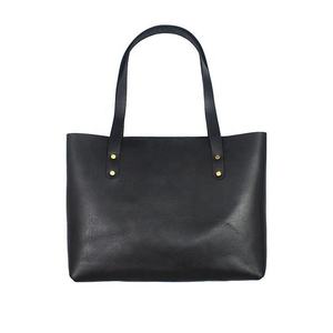 Sac fourre-tout unisexe en cuir véritable, grande capacité, sac à main à bandoulière, sac de shopping en cuir véritable, sac personnalisé avec logo - Product Image 5