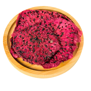 Fruta del dragón deshidratada elaborada con fruta madura seleccionada, color natural blanco hinchado y rojo con semillas negras visibles. - Product Image 1