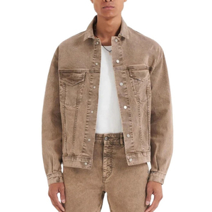 Veste en jean pour homme, hiver, 100% coton, toile imperméable, respirante, séchage rapide, nouvelle mode, veste en jean pour homme - Product Image 1