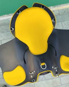 Sillín de Cuero Ultraligero para Enduro con Estructura de Fibra de Carbono Disponible en 16 Pulgadas, Sillín Cómodo para Carreras de Enduro - Product Image 4