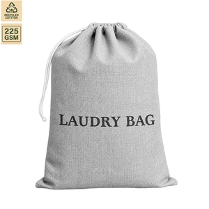 220 GSM Cotton Storage <b>Laundry</b> <b>Bag</b> Home Storage 50x58 cm Flat Custom Logo Wholesale OEM Private Label Bulk Order Model SS546 - Product Image 3