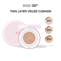 Black Rouge Korean Vegan Thin Layer Veiled Cushion SPF50+ PA++++ Ringan Melembapkan Tampilan Alami  Bebas Kekejaman Hewan Rias Wajah
