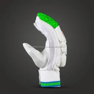Diseño ergonómico y material transpirable ZAP Guantes de bateo de cricket de neón para uso de cricket basado en el rendimiento de la India - Product Image 4