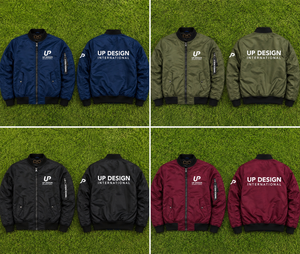 เสื้อแจ็คเก็ตบอมเบอร์สีน้ำเงิน MA-1 แบบสั่งทำพิเศษสำหรับผู้ชาย เสื้อแจ็คเก็ตนักบินน้ำหนักเบา เสื้อกันลม สตรีทแวร์ เสื้อแจ็คเก็ตลำลองสำหรับผู้ชาย - Product Image 6