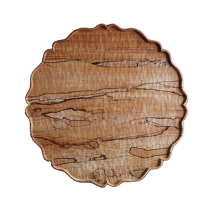 Plateau de service en bois massif écologique, plateau polyvalent poli lisse pour le service de la nourriture, la décoration de table et le marché d'exportation - Product Image 1