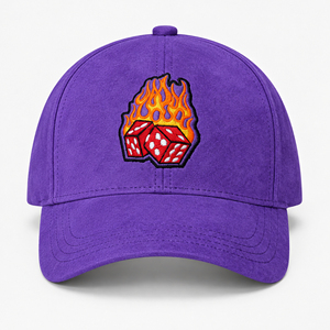 <b>Purple</b> Vintage 6-Panel Baseball Cap Embroidered Custom Logo Adjustable Brim Casual Unisex 100% Cotton Mesh <b>Hat</b> Spring Summer - Product Image 4