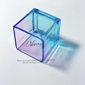 Cuenco vacío perfumado cuadrado de 100ml para decoración del hogar de calidad superior con impresión personalizada - Product Image 3