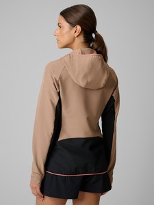 Personalized <b>Women's</b> Softshell Hooded <b>Jacket</b> Outdoor Casual Full Zip Wind Resistant Utility Pocket Lightweight Performance Wear - Product Image 2