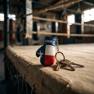 Texas Flag Mini <b>Boxing</b> Glove Keychain PU Leather Lightweight Custom Logo Gym <b>Gift</b> - Product Image 5