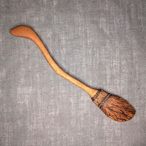 Cuchara de Té de Madera, Apta para Alimentos, Madera Natural, Cuchara para Café, Té y Azúcar, Duradera, Ecológica, Capacidad de 10 ml, Apta para Lavavajillas, Reciclable, para Cocina - Product Image 1