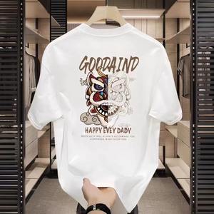 T-shirts pour hommes personnalisés grande taille en jersey 100 % coton, séchage rapide, respirants, anti-transpiration, anti-plis, 120 g, vierges - Product Image 6