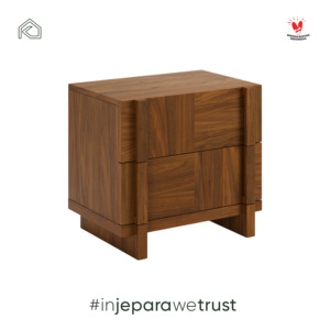 Timeless Solid Teak Wood Side Table Minimalist Bedside Cabinet High-<b>End</b> Bedroom Furniture Storage Nightstand Indonesia - Product Image 2