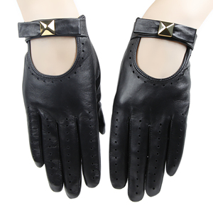 Premium Ladies Leather Fashion <b>Gloves</b> <b>Warm</b> Winter Touchscreen Dress <b>Gloves</b> OEM Wholesale Manufacturer - Product Image 1
