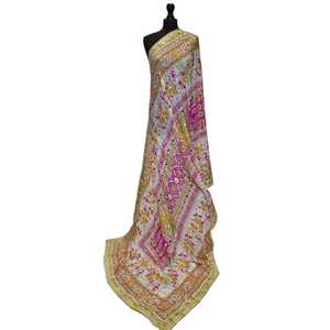 Wedding Wear Mirror Shawls Fashion Scarves & <b>Hijabs</b> Elegant Traditional Embroidery Festive Party Wear Women Wholesale Clothing - Product Image 1