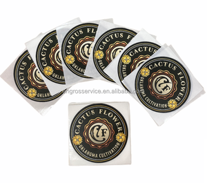 Étiquette adhésive en papier 65mm, autocollant écologique, revêtement mat de haute qualité, faible quantité minimale de commande mc pour boîte de pot de bouteille, design privé, 70 pièces - Product Image 2