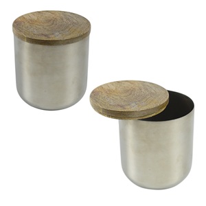 Fully Rounded Metal Wax <b>Jar</b> Best for Home <b>Decorative</b> Design Candle <b>Jar</b> With Silver Colored Finishing Design Wax Container - Product Image 6