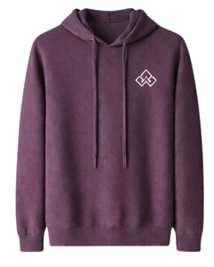 Sudadera con Capucha para Mujer, Color Morado Ciruela, Felpa de Algodón, Logotipo Personalizado Bordado, Ropa Casual Urbana, Fabricante Mayorista - Product Image 1