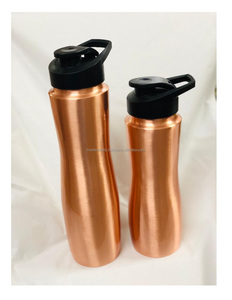 Handcrafted Optimal Copper <b>Water</b> <b>Bottle</b> Leakproof and Durable for Boiling <b>Water</b> Enhancing Health-Plastic Drinkware - Product Image 1