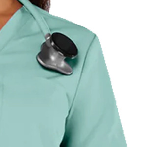 Conjunto de Uniforme Médico para Mujer, Color Azul Claro, Cuello en V, Manga Corta, Pantalones, Uniforme de Enfermera de Hospital - Product Image 4