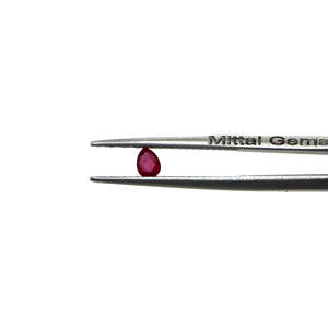 Rubis naturels de Bangkok, formes poire calibrées 3x4mm, pierres précieuses de rubis naturelles facettées en vrac pour la fabrication de bijoux, prêtes à l'emploi - Product Image 2