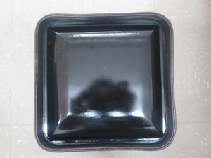 <b>Black</b> Square Disposable Eco Friendly Portable <b>Serving</b> <b>Tray</b> Polished Finish for Restaurant Use - Product Image 1