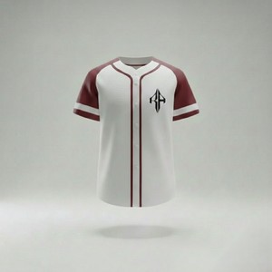 Camisetas de Béisbol con Estampado Digital 100% Poliéster, Transpirables, de Secado Rápido, Cuello en V, Manga Corta, por RIVIAN ATLANTIC - Product Image 3