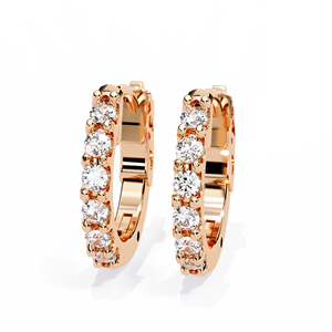 Aretes Aries Jewel con Diamante Cultivado en Laboratorio de Corte Redondo, Diseño Único, Oro de 14K, Certificado IGI, Ideales para Regalo, Fiestas y Aniversarios - Product Image 2