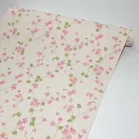 ! !! SOLDES ! !! Papier peint vinyle personnalisé ignifuge et anti-fumée Ming Sing Floral, format A4, décoration d'hôtel