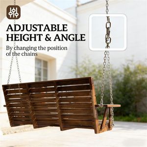 Carbonized Outdoor Patio Swing <b>Stool</b> for Porch Courtyard <b>Garden</b> <b>Garden</b> Decor - Product Image 4