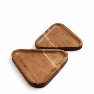 Plat de service ovale en bois écologique, vente en gros d'usine, assiette à sushi en bois massif pour restaurant, hôtel, vaisselle, prix bas - Product Image 3