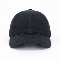 Casquette de baseball en coton noir, sangle réglable, visière incurvée, 5 panneaux, chapeau de sport décontracté, logo personnalisé, adulte