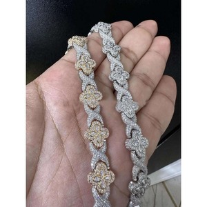 Bracelet Hip Hop en Diamant Moissanite de Qualité Exceptionnelle, Bijou Tendance pour Hommes et Femmes, Style Urbain, Idéal pour les Fêtes et le Quotidien - Product Image 1