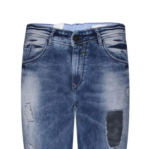 Servicio OEM, Jeans de Lona Ligeros Hechos a Medida, Cierre de Botones, Corte Ajustado, Recto, Formal de Negocios, Casual, Transpirable para Hombre - Product Image 4