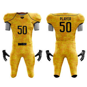 Uniformes de Fútbol Americano Personalizados Premium, Diseños Totalmente Personalizables, Impresión por Sublimación, Transpirables y de Alto Rendimiento - Product Image 1